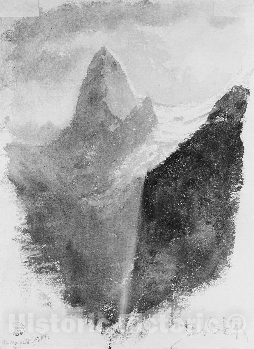Art Print : John Singer Sargent - Eiger : Vintage Wall Art