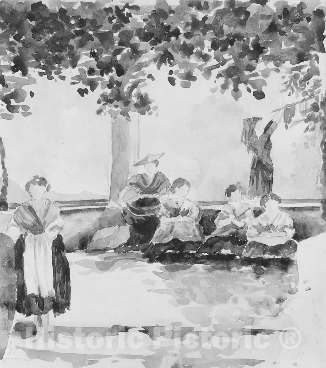 Art Print : Emily Sargent - Group of Women : Vintage Wall Art