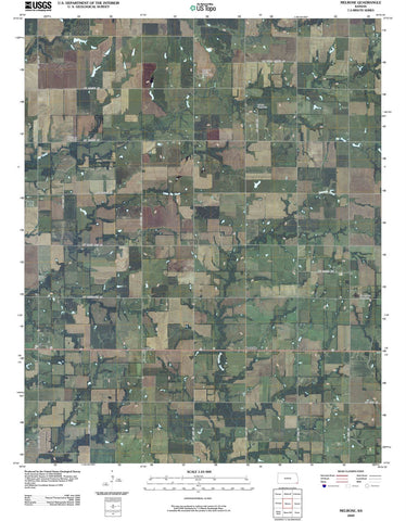 2009 Melrose, KS - Kansas - USGS Topographic Map
