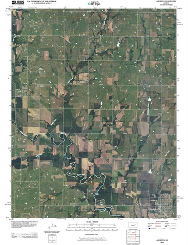 2009 Americus, KS - Kansas - USGS Topographic Map