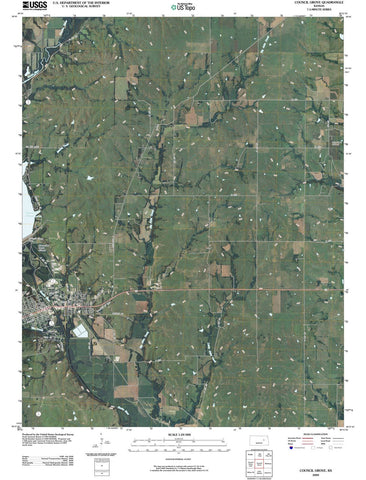 2009 Council Grove, KS - Kansas - USGS Topographic Map