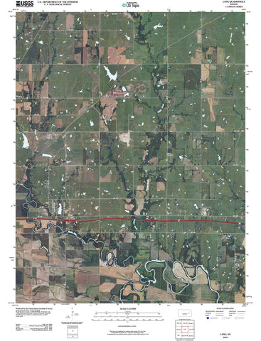 2009 Lang, KS - Kansas - USGS Topographic Map