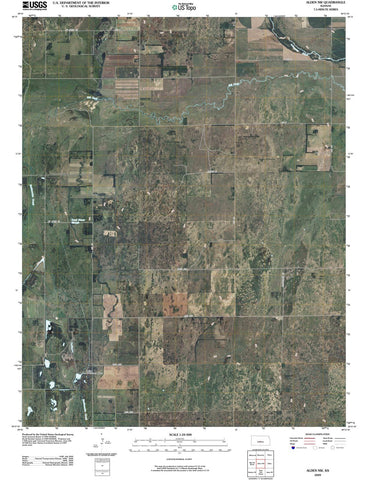 2009 Alden, KS - Kansas - USGS Topographic Map
