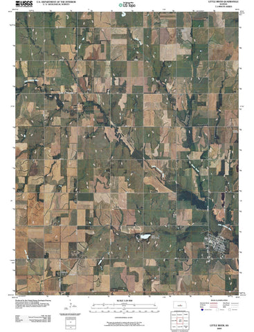 2009 Little River, KS - Kansas - USGS Topographic Map