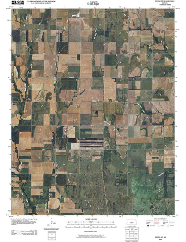 2009 Lyons, KS - Kansas - USGS Topographic Map