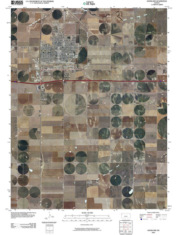 2009 Goodland, KS - Kansas - USGS Topographic Map