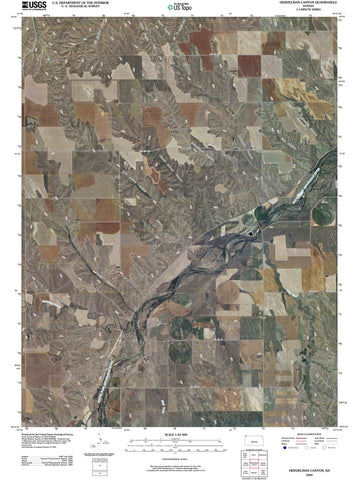2009 Heinzelman Canyon, KS - Kansas - USGS Topographic Map