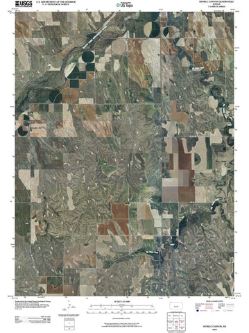 2009 Henkle Canyon, KS - Kansas - USGS Topographic Map