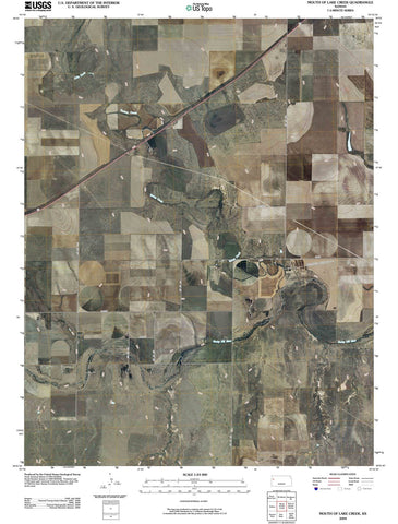2009 Mouth of Lake Creek, KS - Kansas - USGS Topographic Map