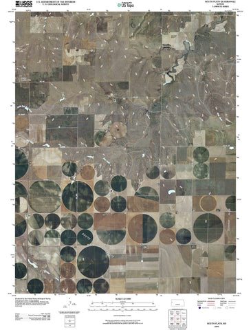 2009 South Flats, KS - Kansas - USGS Topographic Map