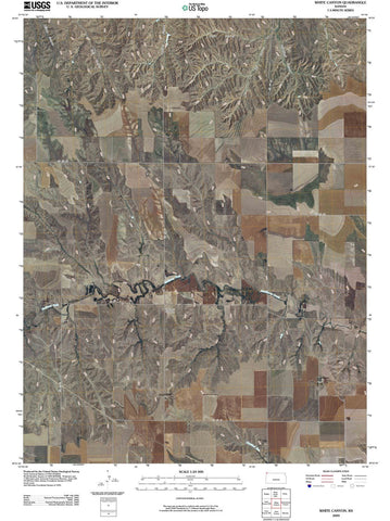 2009 White Canyon, KS - Kansas - USGS Topographic Map