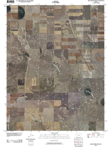 2009 Wild Horseraw, KS - Kansas - USGS Topographic Map