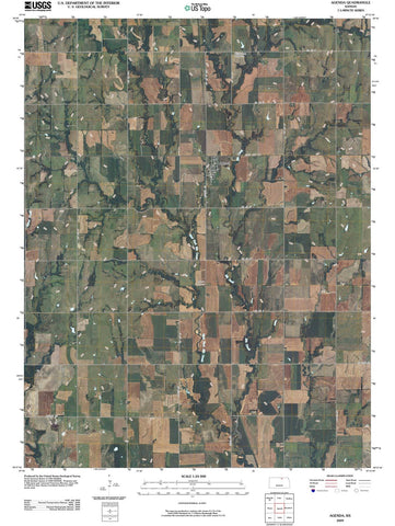 2009 Agenda, KS - Kansas - USGS Topographic Map