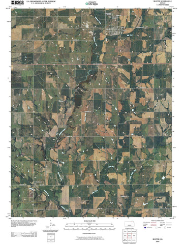 2009 Beattie, KS - Kansas - USGS Topographic Map