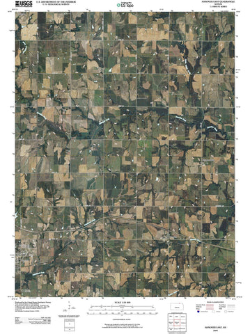 2009 Hanover East, KS - Kansas - USGS Topographic Map