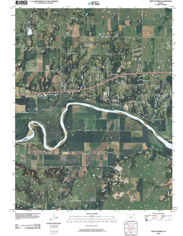 2009 Saint George, KS - Kansas - USGS Topographic Map