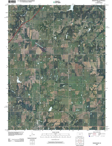 2009 Burlingame, KS - Kansas - USGS Topographic Map