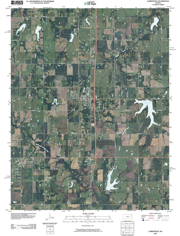 2009 Carbondale, KS - Kansas - USGS Topographic Map