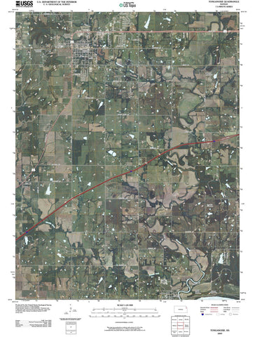 2009 Tonganoxie, KS - Kansas - USGS Topographic Map