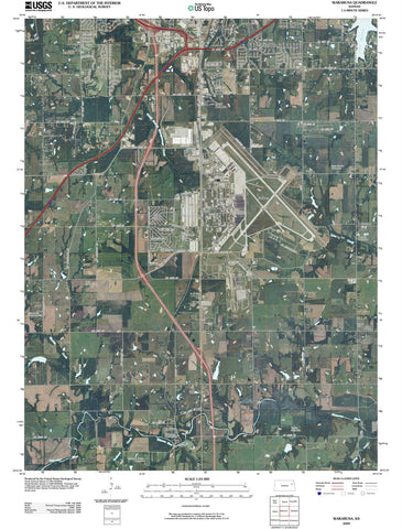 2009 Wakarusa, KS - Kansas - USGS Topographic Map