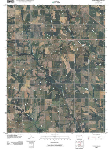 2009 Woodlawn, KS - Kansas - USGS Topographic Map