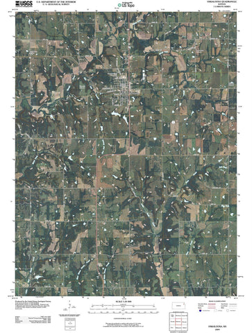 2009 Oskaloosa, KS - Kansas - USGS Topographic Map