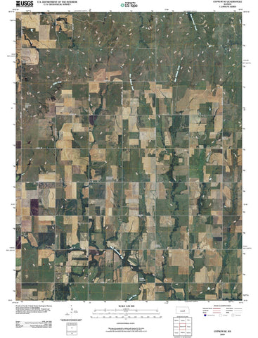 2009 Gypsum, KS - Kansas - USGS Topographic Map