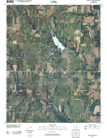 2009 Santa Fe Lake, KS - Kansas - USGS Topographic Map
