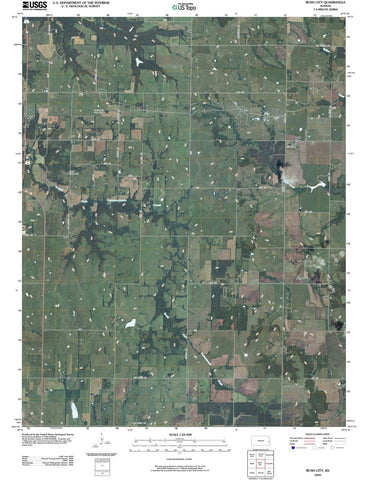2009 Bush City, KS - Kansas - USGS Topographic Map