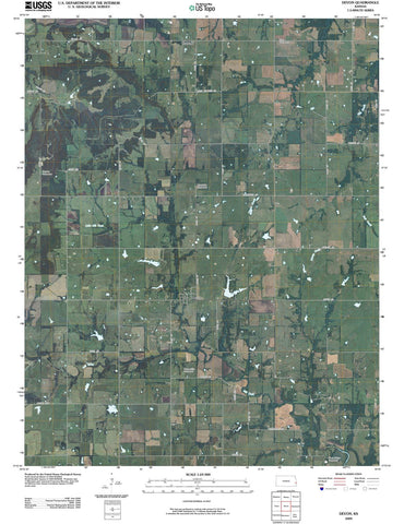 2009 Devon, KS - Kansas - USGS Topographic Map