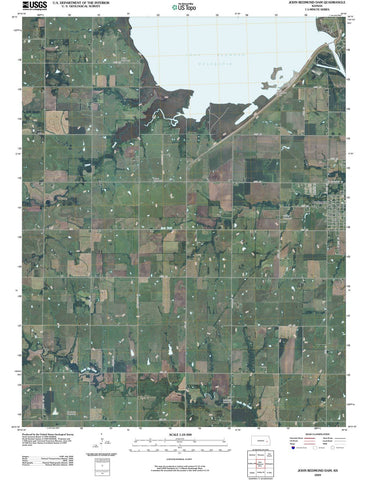 2009 John Redmondam, KS - Kansas - USGS Topographic Map