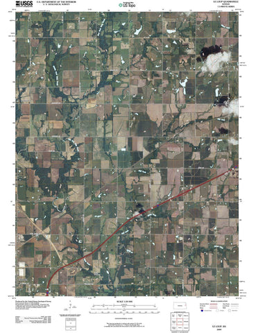 2009 Le Loup, KS - Kansas - USGS Topographic Map