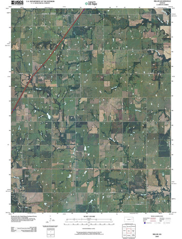 2009 Miller, KS - Kansas - USGS Topographic Map