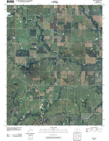 2009 Rose, KS - Kansas - USGS Topographic Map