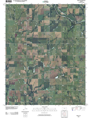 2009 Piqua, KS - Kansas - USGS Topographic Map