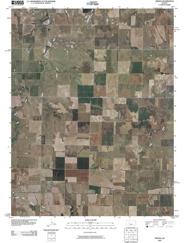 2009 Arnold, KS - Kansas - USGS Topographic Map