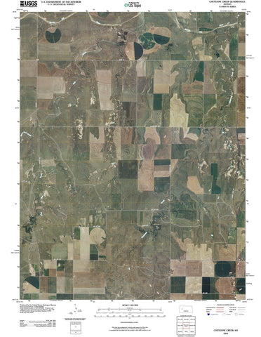 2009 Cheyenne Creek, KS - Kansas - USGS Topographic Map
