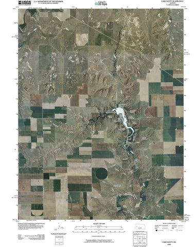 2009 Lake Scott, KS - Kansas - USGS Topographic Map
