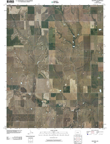 2009 Ravanna, KS - Kansas - USGS Topographic Map