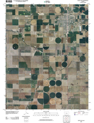 2009 Scott City, KS - Kansas - USGS Topographic Map