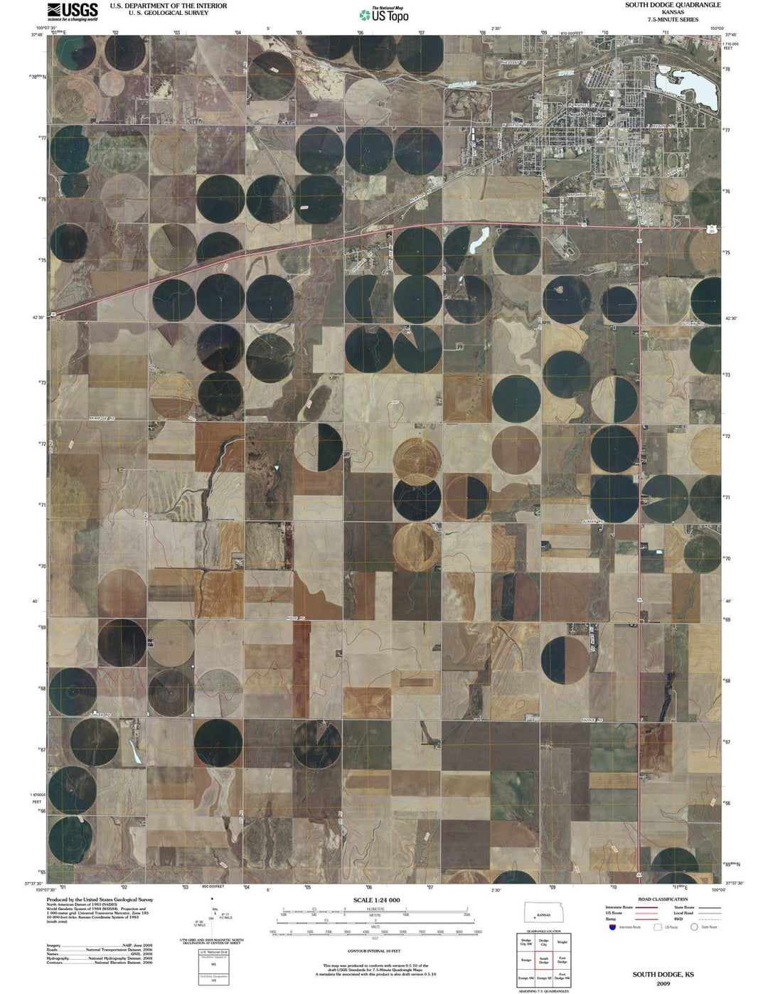2009 Southodge, KS - Kansas - USGS Topographic Map