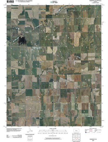 2009 Hargrave, KS - Kansas - USGS Topographic Map