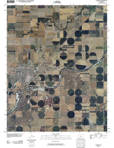 2009 Larned, KS - Kansas - USGS Topographic Map