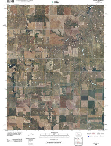 2009 Osgood, KS - Kansas - USGS Topographic Map