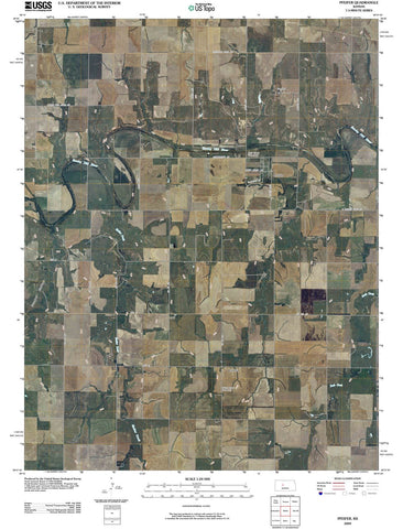 2009 Pfeifer, KS - Kansas - USGS Topographic Map