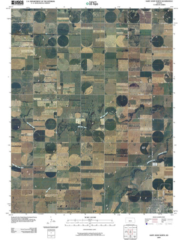 2009 Saint John North, KS - Kansas - USGS Topographic Map