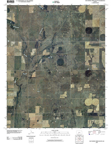 2009 East Kiowa Creek South, KS - Kansas - USGS Topographic Map