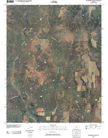 2009 Hackberry Creek, KS - Kansas - USGS Topographic Map