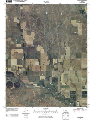2009 Lexington, KS - Kansas - USGS Topographic Map