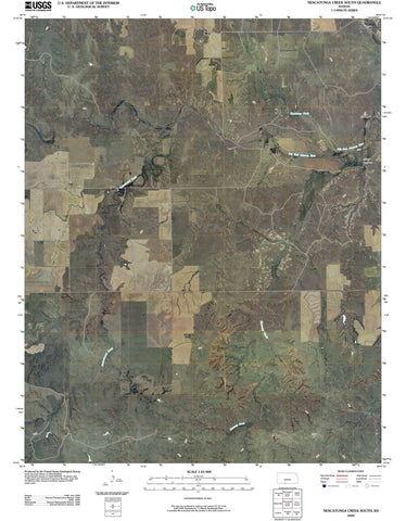 2009 Nescatunga Creek South, KS - Kansas - USGS Topographic Map